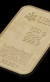 UBS Guld 100g - liggande