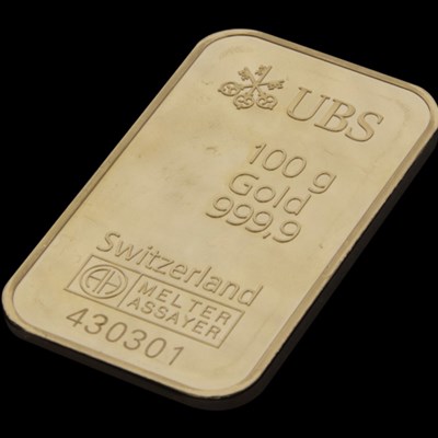 UBS Guld 100g - liggande