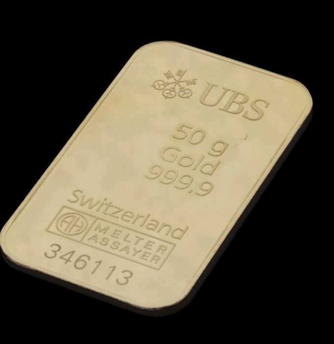 UBS Guld 50g - liggande